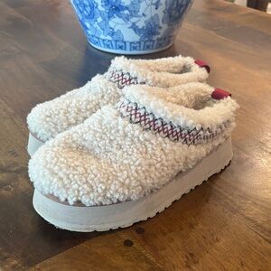 UGG Cream Fleece Slip-On Shoes